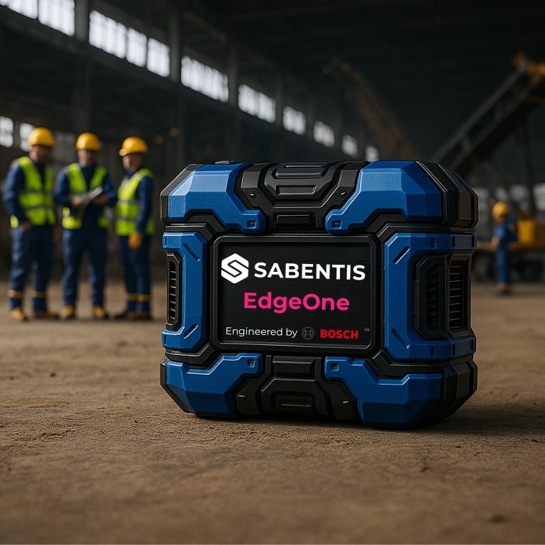 Sabentis EdgeONE instalado en planta industrial para reforzar la seguridad y prevenir riesgos laborales