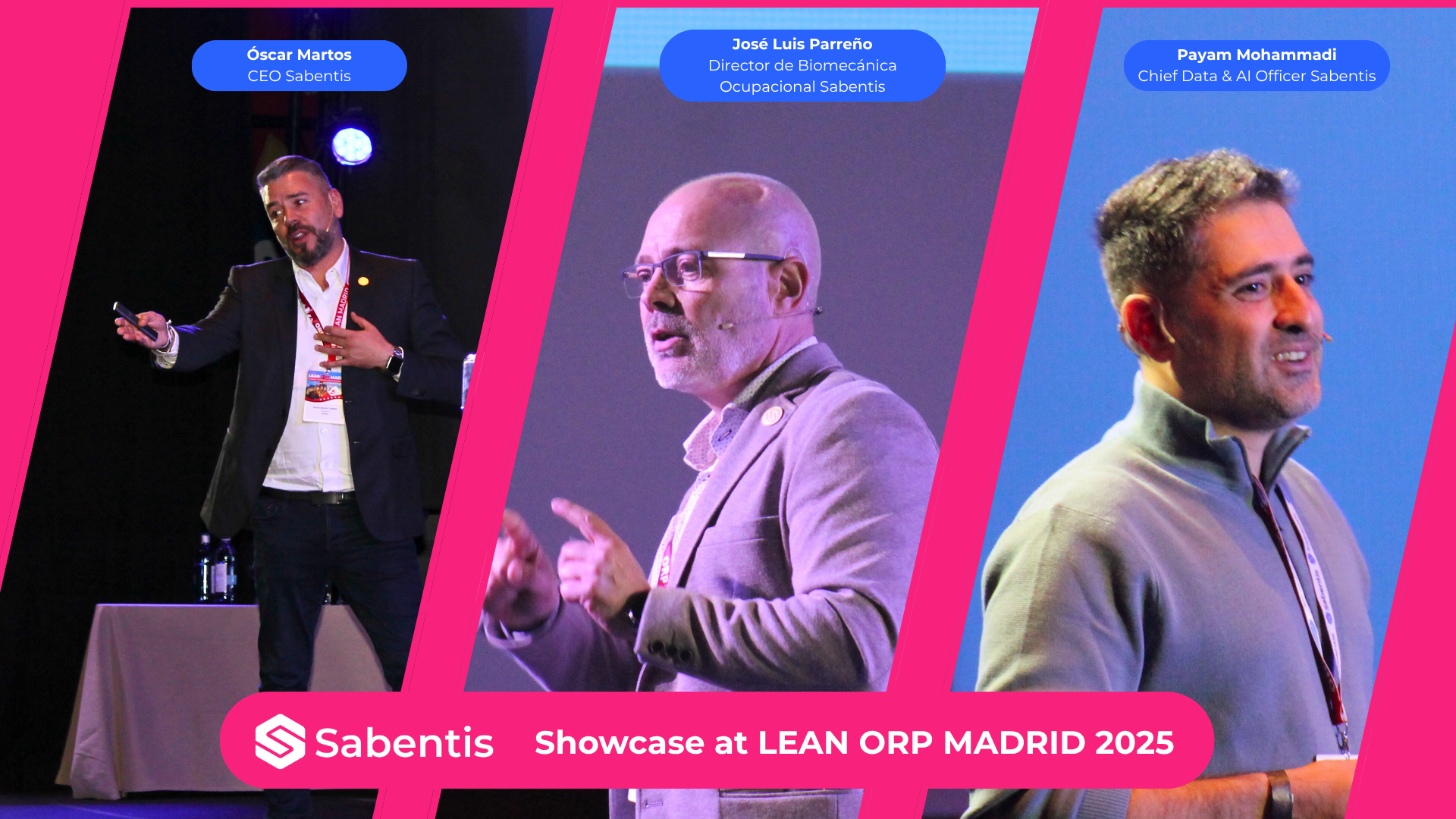 Sabentis at LEAN ORP 2025 Madrid sharing AI, data and biomechanics for proactive prevention