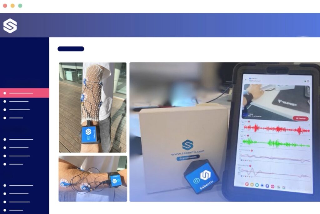 Software de prevención de riesgos laborales (PRL) Sabentis con análisis ergonómico y datos en tiempo real