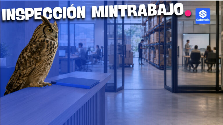 Búho posado en la recepción de una empresa, símbolo de las inspecciones sin aviso del Ministerio del Trabajo