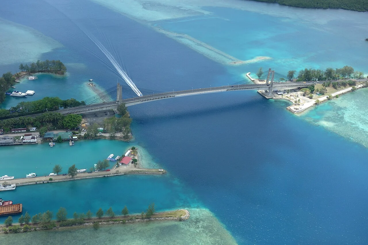 Koror–Babeldaob Bridge, Palau.