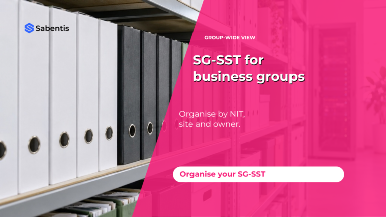 SG-SST software for Colombian business groups: managing NITs, sites and responsibilities