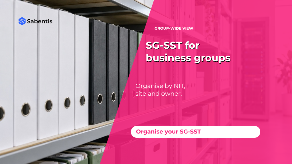 SG-SST software for Colombian business groups: managing NITs, sites and responsibilities