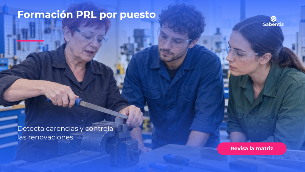 Matriz de formación PRL por puesto: cómo detectar carencias y gestionar renovaciones